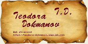 Teodora Dokmanov vizit kartica